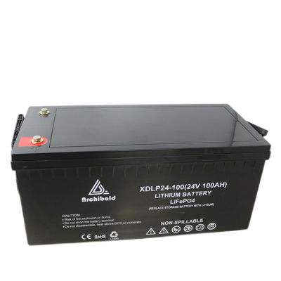 Tekneler Lifepo4 Pil 24v 100ah OEM / ODM Uzun Çevrim Ömrü